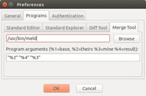 set meld as merge tool